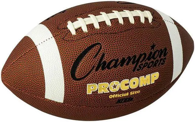 Alt view image 4 of 6 - Champion Sports Official Size Pro Composition Football - 11.50" - Official