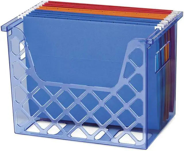 Alt view image 5 of 7 - OfficeMate Blue Glacier Holder Transparent Blue (23221) 116388