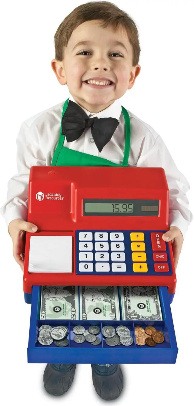 Alt view image 19 of 20 - Learning Resources Pretend & Play Calculator Cash Register