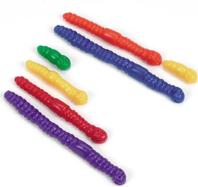 Alt view image 2 of 8 - Learning Resources Measuring Worms Math Manipulatives for Grades Pre-K and Up LER0176
