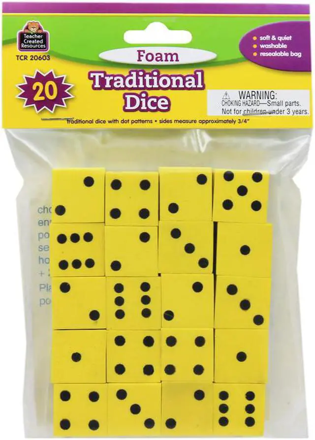 Main image of Teacher Created Resources TCR20603 Foam Traditional Dice