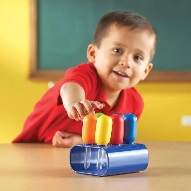 Alt view image 14 of 15 - Learning Resources Primary Science Jumbo Eyedroppers with Stand (LER2779) LER2779 LEARNING RESOURCES