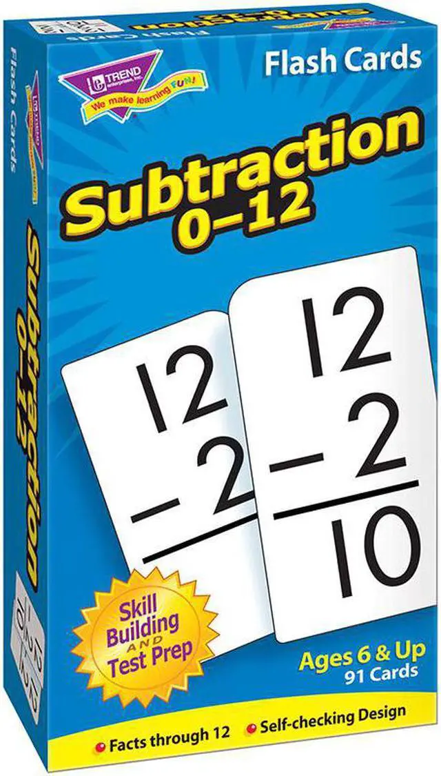Main image of Trend Skill Drill Flash Cards, 3 X 6, Subtraction T53103