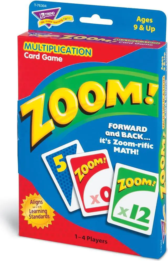 Alt view image 5 of 20 - Trend Zoom Math Card Game Ages 9 and Up T76304