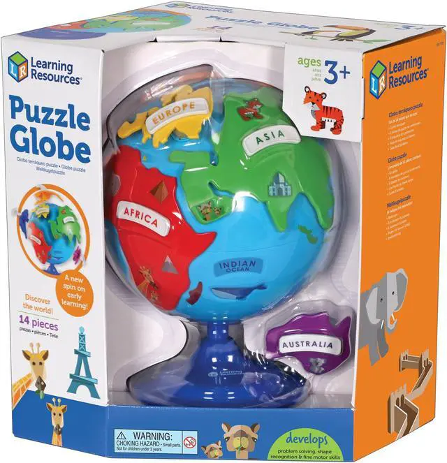 Alt view image 4 of 12 - LEARNING RESOURCES PUZZLE GLOBE