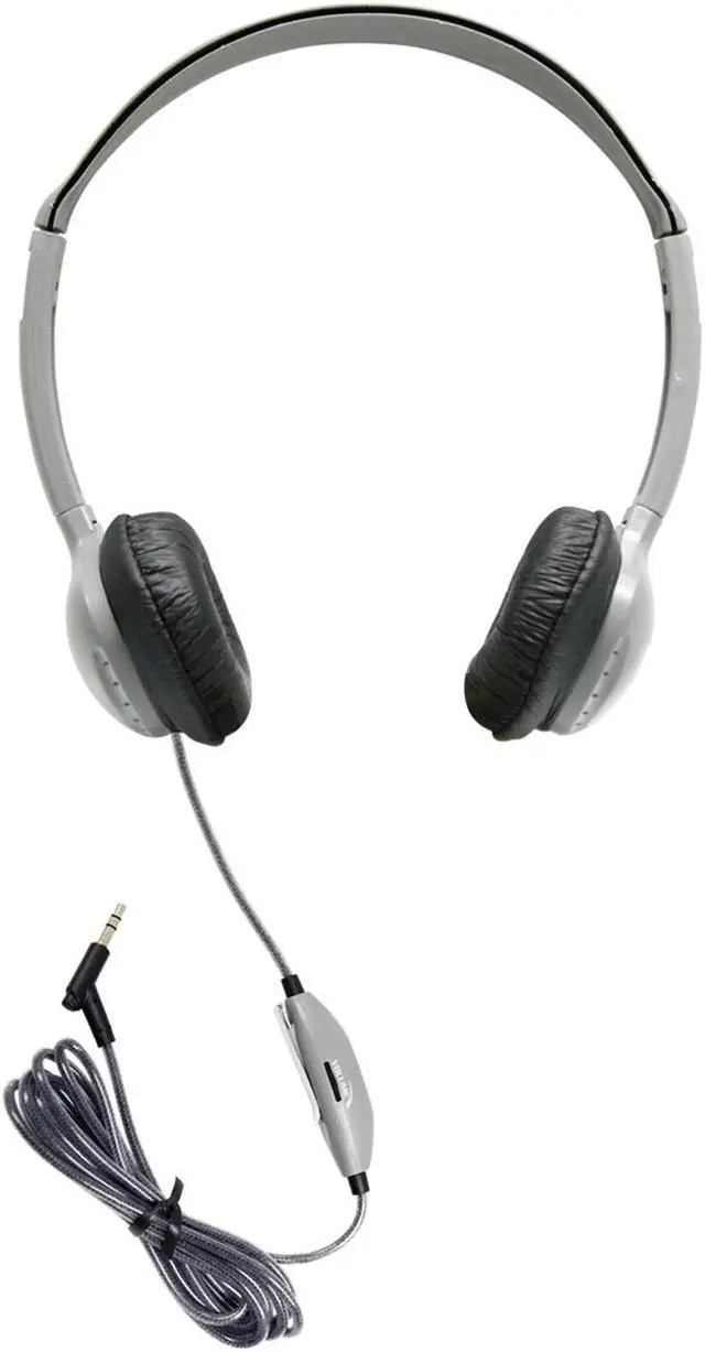 Alt view image 2 of 13 - HamiltonBuhl SchoolMate On-Ear Stereo Headphone with Leatherette Cushions & In-line Volume