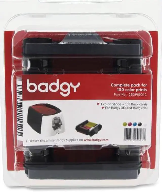 Alt view image 10 of 11 - Evolis Ribbon/Card Kit