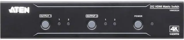 Alt view image 5 of 8 - ATEN VM0202H 2x2 4K HDMI Matrix Switch