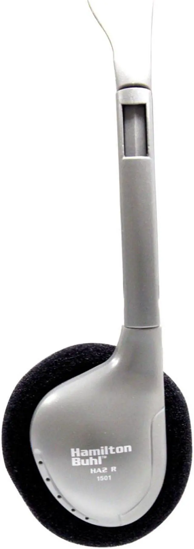 Alt view image 2 of 6 - HamiltonBuhl SchoolMate Personal-Sized On-Ear Stereo Headphones (HA2) - Gray