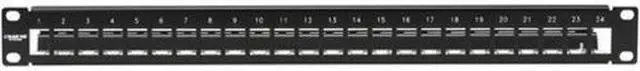 Main image of BLACK BOX JPM10GF24 PATCH PANEL - CAT7, 1U, 24-PORT, GSA, TAA, 45 DAY STANDARD RETURN POLICY