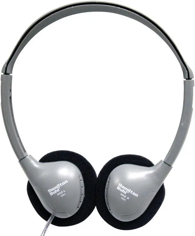 Main image of HamiltonBuhl SchoolMate Personal-Sized On-Ear Stereo Headphones (HA2) - Gray