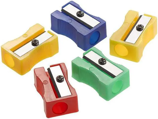 Alt view image 2 of 8 - Westcott Manual Pencil Sharpeners Red/Blue/Green/Yellow 4w x 2d x 1h 24/Pack