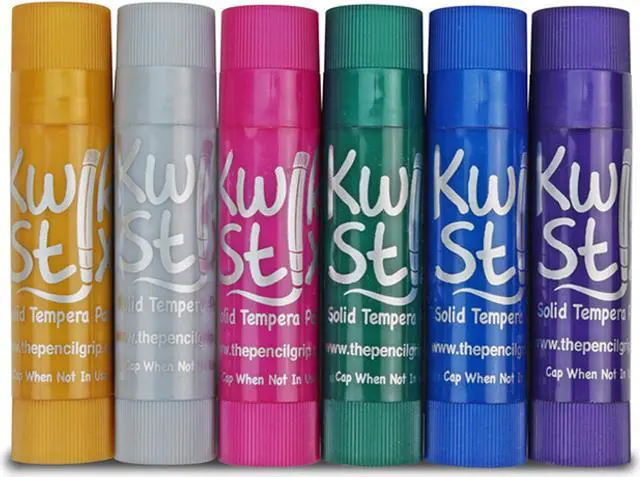 Alt view image 8 of 11 - The Pencil Grip Kwik Stix Solid Tempera Paint Sticks 24/PK Ast 604