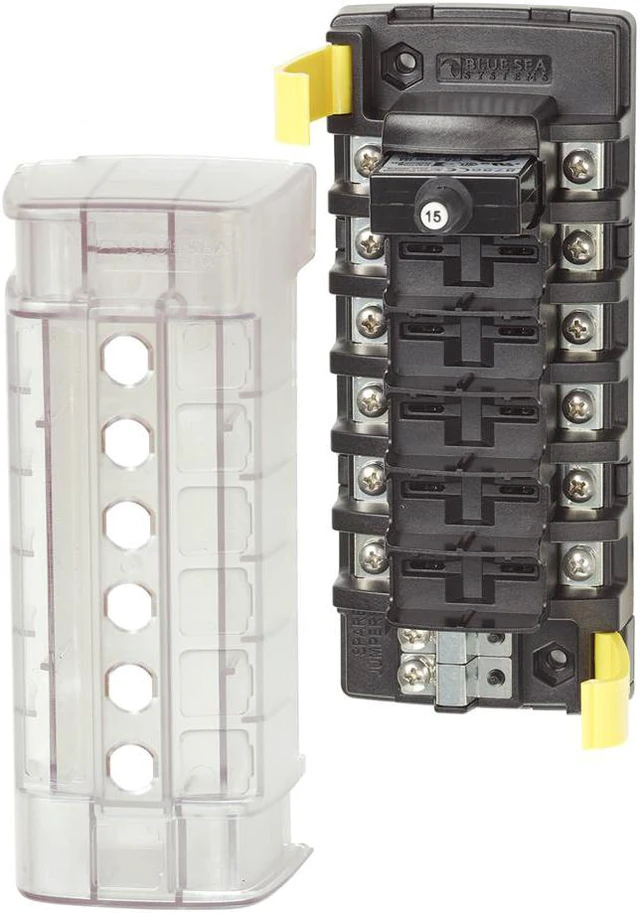 Main image of Blue Sea 5050 ST CLB Circuit Breaker Block - 6 Position
