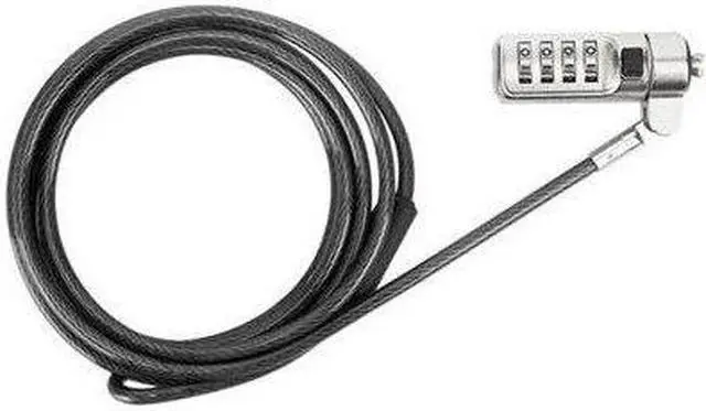 Alt view image 6 of 20 - Targus DEFCON Cable Lock - Resettable - Galvanized Steel - 6.50 ft - For Notebook - ASP66GLX