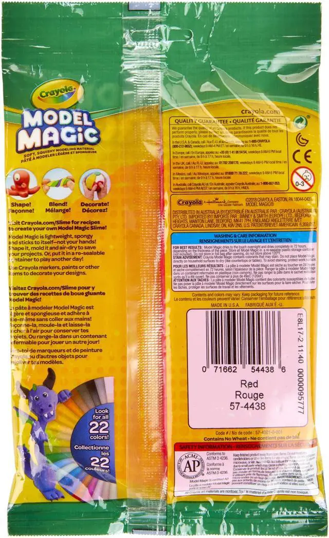 Alt view image 9 of 17 - Crayola Model Magic 4oz-Red
