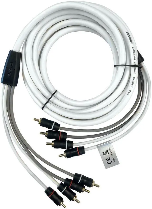 Alt view image 2 of 8 - FUSION EL-FRCA12 12' Standard 4-Way RCA Cable