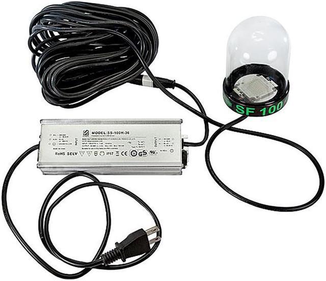 Alt view image 3 of 8 - Hydro Glow SF100G 100W/120VVAC Underwater Dock Light - Green Anchored To Bottom
