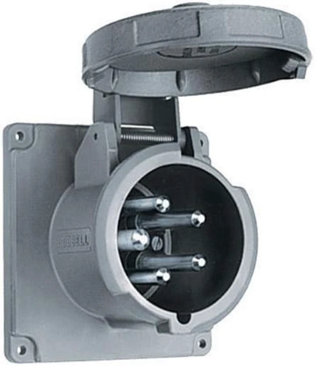Alt view image 2 of 4 - Hubbell M5100B7R 100A 480V 5W Shore Power Inlet