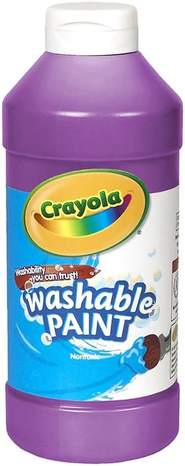 Alt view image 6 of 10 - Crayola. 542016040 Washable Paint  Violet  16 oz