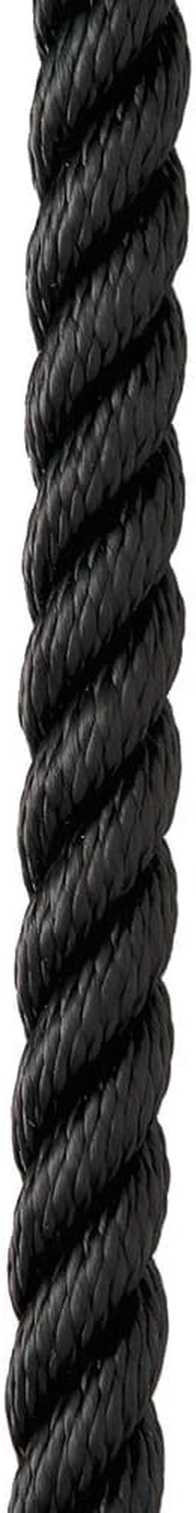 Alt view image 2 of 8 - New England Ropes 1/2" X 15' Premium Nylon 3 Strand Dock Line - Black