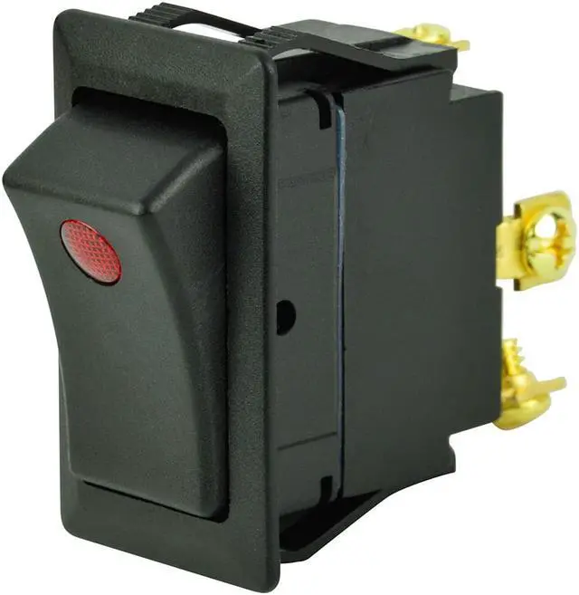 Alt view image 2 of 7 - BEP SPST Rocker Switch - 1-LED - 12V - ON/OFF