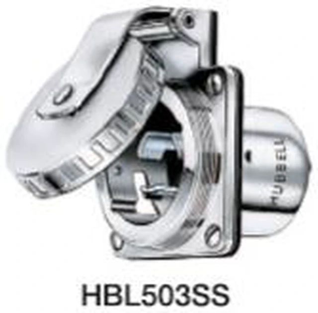 Main image of HBL503SS Hubbell HBL503SS Inlet Round 50A 125V