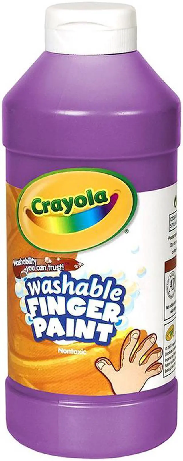 Alt view image 3 of 7 - Crayola. 551316040 Washable Fingerpaint, Violet, 16 oz