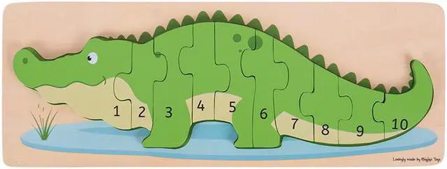 Alt view image 5 of 8 - Crocodile Number Puzzle