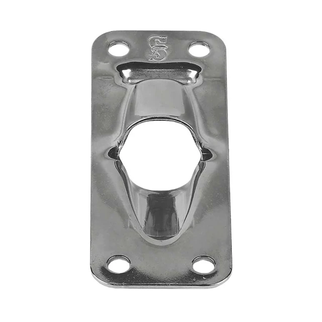 Alt view image 2 of 2 - 4" Silver Halyard Rectangular Solid Exit Plate