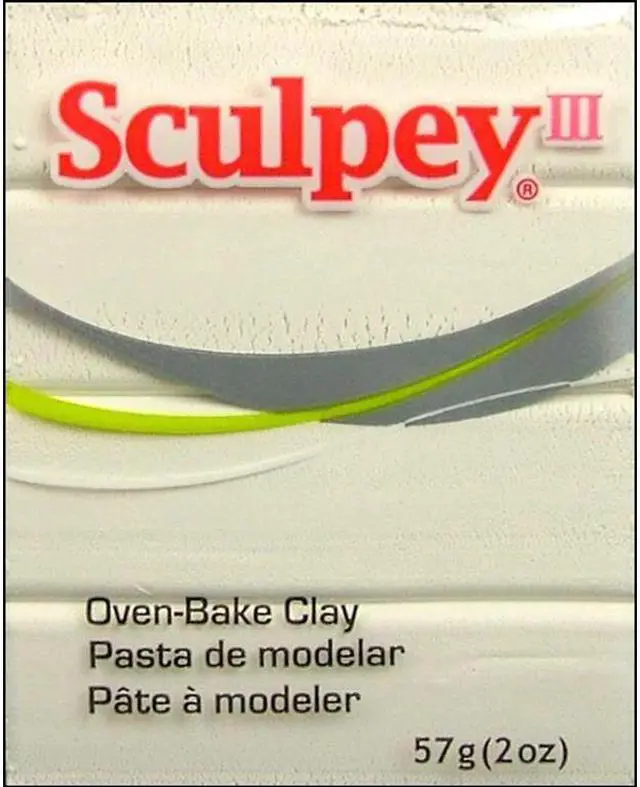 Alt view image 5 of 6 - Sculpey III Polymer Clay 2oz-White