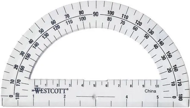 Alt view image 2 of 5 - PROTRACTOR 6IN 180 DEGREE CLEAR