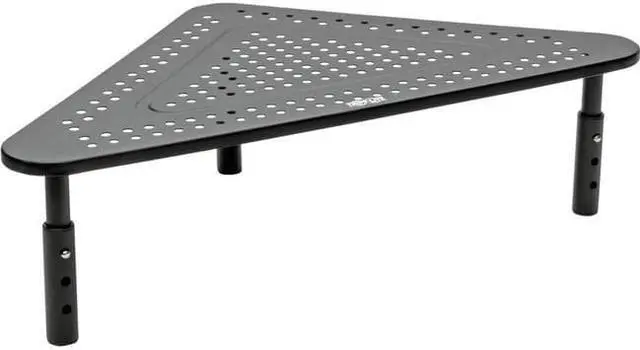 Alt view image 5 of 17 - Tripp Lite Monitor Riser Stand Desktop Corner Metal Height Adjustable Black