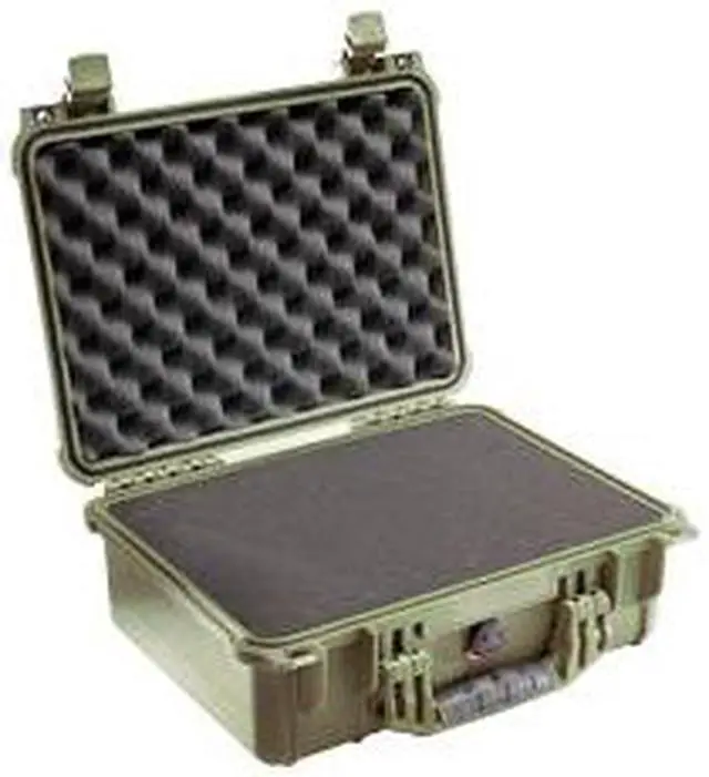 Alt view image 7 of 9 - Pelican 1450 Case with Foam (Olive Drab)