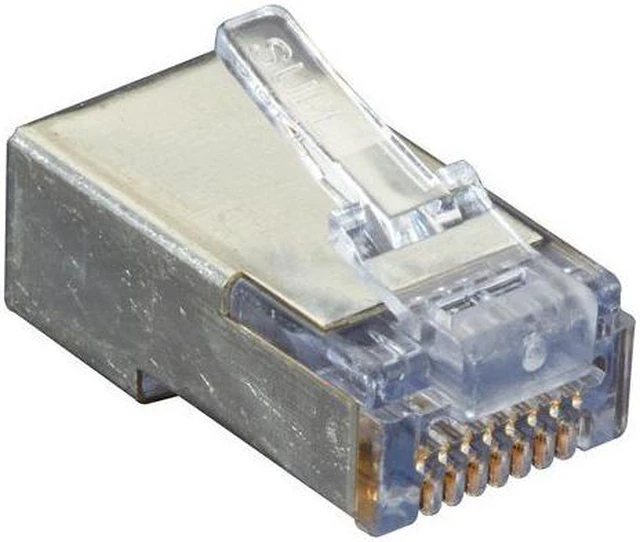 Alt view image 3 of 9 - Black Box C5EEZSP-100PAK Black Box Shielded CAT5e EZ-RJ45 Modular Plugs, 100-Pack - 100 Pack - 1 x RJ-45 Male