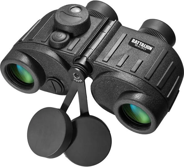 Alt view image 3 of 10 - Barska 8x30 Waterproof Battalion Binocular With Rangefinder AB11776