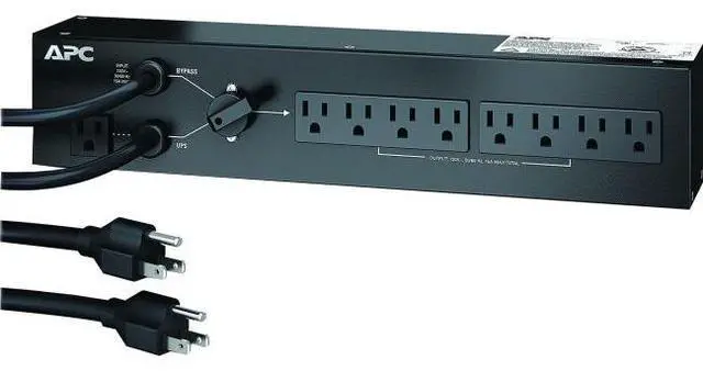 Alt view image 7 of 7 - APC SBP1500RM APC SERVICE BYPASS PANEL 120V 15A BBM 5-15P input(8) 5-15R