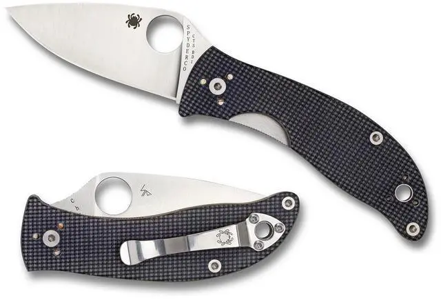 Alt view image 8 of 19 - Spyderco Alcyone Folder 2.91 in Plain Gray G-10 Handle