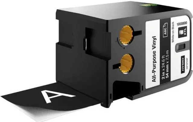 Alt view image 7 of 9 - Dymo White/Black Cartridge Label, 23 ft. Length, 2" Width 1868800
