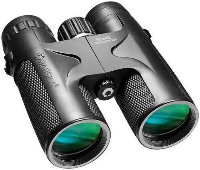 Alt view image 2 of 11 - Barska 10x42 WP Blackhawk Green Lens Binoculars Black AB11842