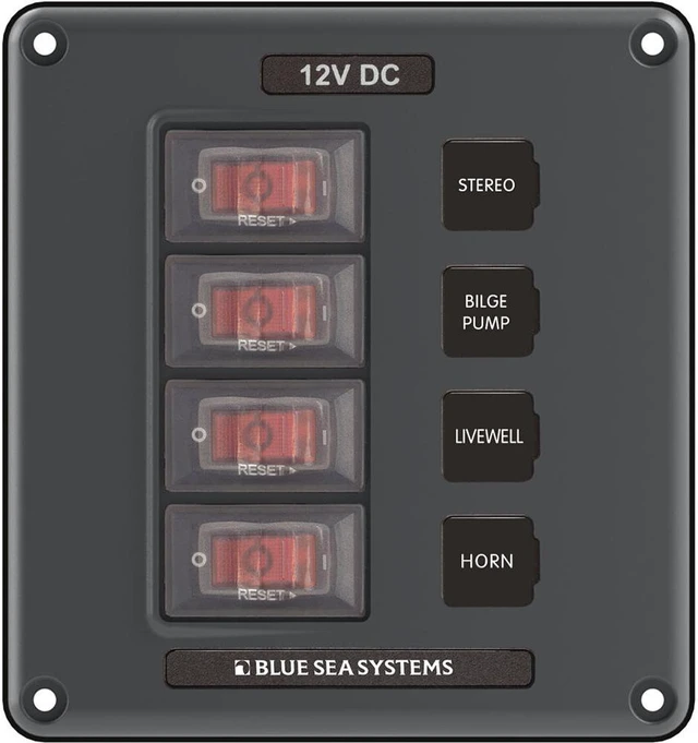 Alt view image 13 of 15 - Breaker/Switch Panel, 4 Pos., Gray