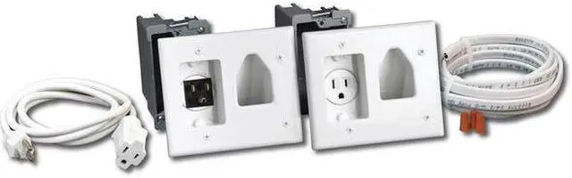 Main image of DataComm Recessed Pro-power A/v Wall Plate Kit