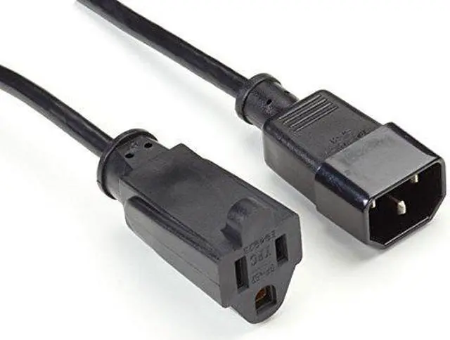 Alt view image 3 of 7 - POWER CORD - NEMA 5-15R TO IEC-60320-C14, 1-FT. (0.3-M), 45 DAY STANDARD RETURN