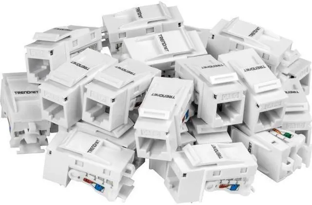 Alt view image 2 of 20 - TRENDnet TC-K25C6 Cat6 Keystone Jack - 25-Pack