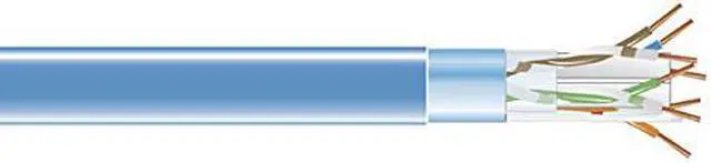 Alt view image 2 of 9 - BlackBox Network Services EVNSL0611A-1000 1000ft Bulk Cat6 Blue Plenum Cabl Solid Shielded Cable 400mhz