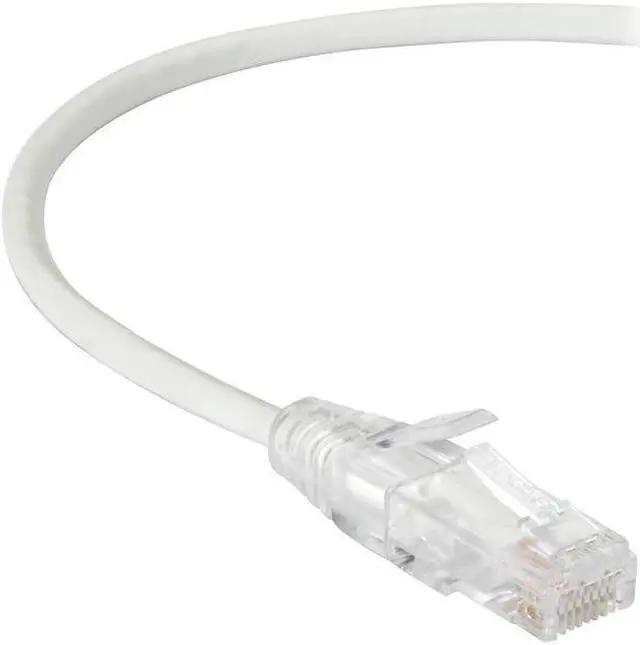 Alt view image 3 of 3 - Black Box C6APC28-WH-02 2 ft. Slim Net CAT 6A Patch UTP Network Cable, White