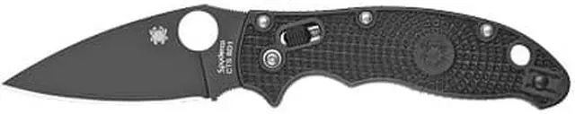 Alt view image 8 of 13 - Spyderco Manix 2 Lightweight Folding Knife w/3.37" Blk Blade