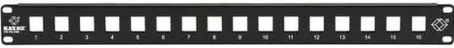 Alt view image 2 of 3 - Black Box GigaStation2 High-Density Multimedia Patch Panel, 16-Port, 1U