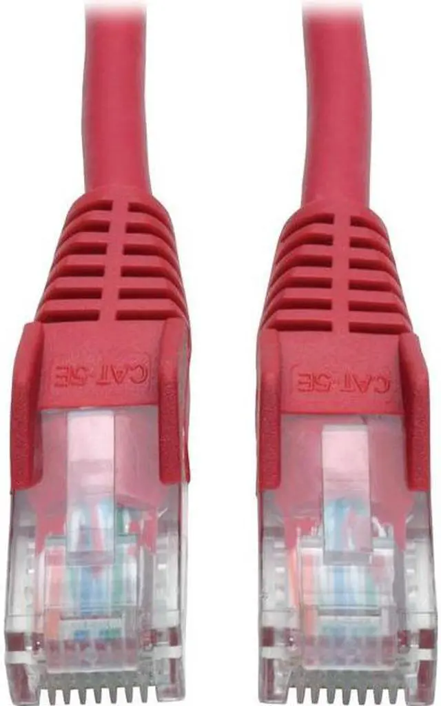 Alt view image 6 of 13 - Tripp Lite N001-006-RD Cat5e 350 MHz Snagless Molded UTP Patch Cable (RJ45 M/M), Red, 6 ft.