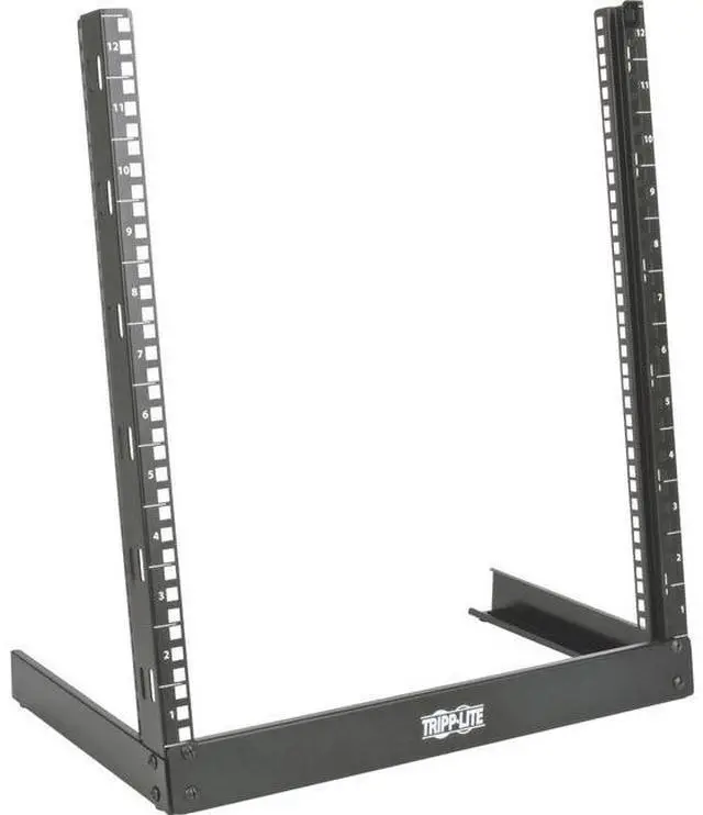 Alt view image 5 of 10 - Tripp Lite SR2POST12 12U SmartRack Desktop 2-Post Open-Frame Rack